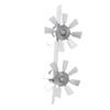 Aircraft Wind Sculpture Wind Powered Rotate Stainless Steel Airplane Windmill Easy Assemble Metal