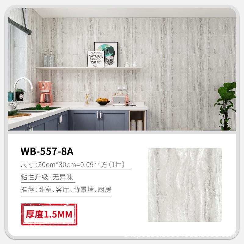 30X30cm Vinyl Self-adhesive Tile Wall Sticker for Bathroom Livingroom Decor for Wall Wallpaper Kitchen Waterproof Foor Sticker