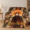 Movie L-Lord of The Rings H-Hobbit Flannel Blanket Soft Warm Blanket Throw Blanket for Bedroom Living Room Bed Picnic Gift Kid