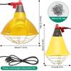 Livestock Pig Brood Warmer Heating Lamp Shade Adjustable Temperature Farm Poultry Goose Pig Cultivation Heat Preservation Lamp