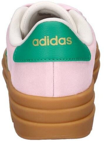 Кроссовки Adidas VL Court Bold Women прозрачный розовый/корт зеленый/коричневый белый