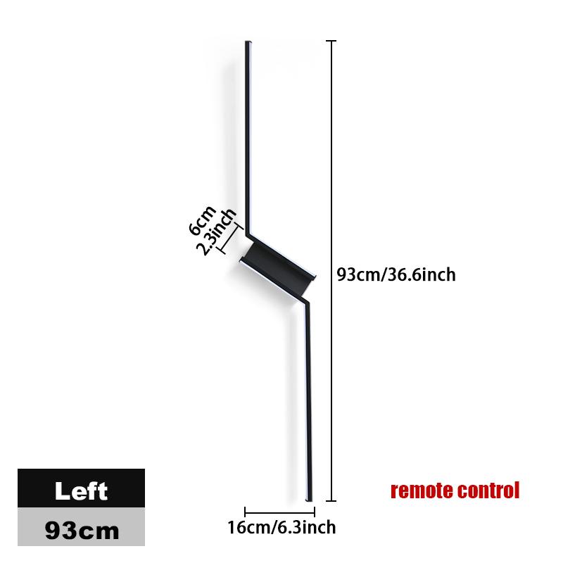 Hockey Interior Wall Light Remote Control LED Wall Lamp Bedroom Decoration Modern Indoor Lighting Lamps 53CM 73CM 93CM LED Light