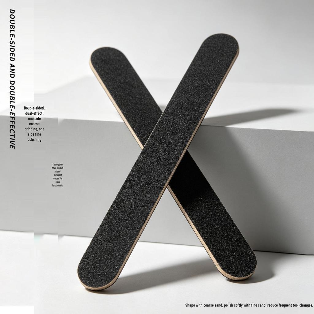 Rhombus Double-Sided Nail File and Polishing Sponge for Manicure
