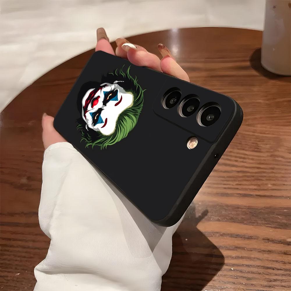 Happy F-Face J-Jokers Phone Case For Samsung S26 S25 S24 FE S23 S22 S21 Plus S20 Ultra Note20Ultra Black Soft Shell