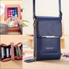 Touchscreen Damen Handytasche Umhängetasche Leder Geldbörse Schultertasche Tasche