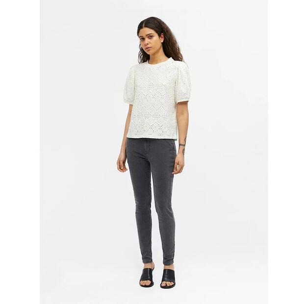 Object Feodora Short Bluse mit Ärmeln