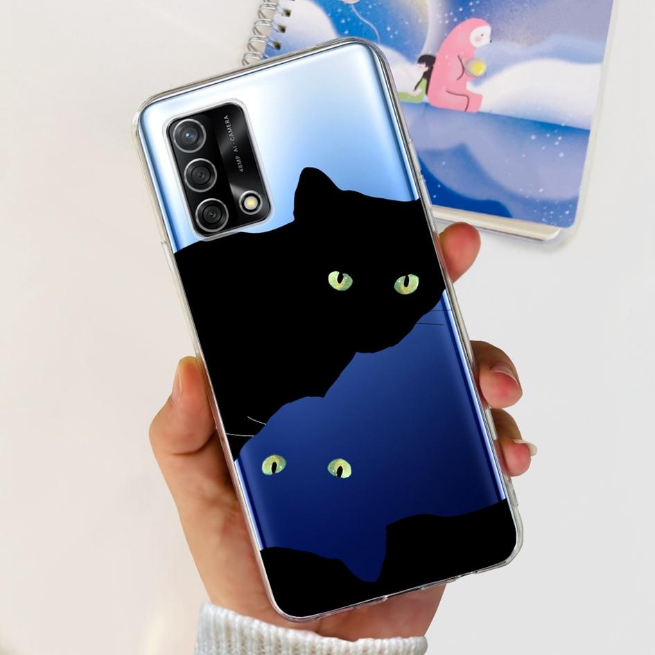 For Oppo Reno 6 Lite Case CPH2365 Reno6 Lite Cover Fashion Butterfly Flower Soft Silicone Funda on OPPO A74 A95 4G CHP2219 Cases