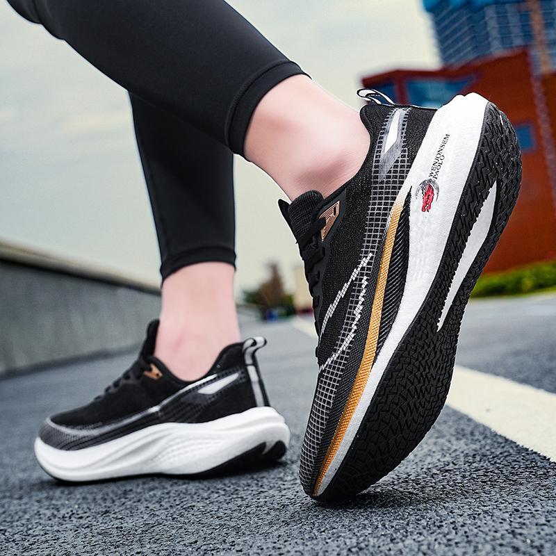 New style pro Running shoes Men's shoes Racing Breathable shock-absorbing carbon plate ultralight student sports shoes