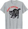 Fight Fascism Funny Angry Cat T-Shirt