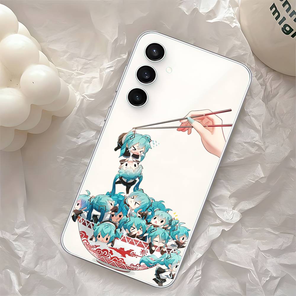 Kawaii H-Hatsune Miku-S Phone Case For Samsung Galaxy S25 S24 S23 S22 S21 FE Ultra Plus A32 A53 A13 A31 Soft Cover
