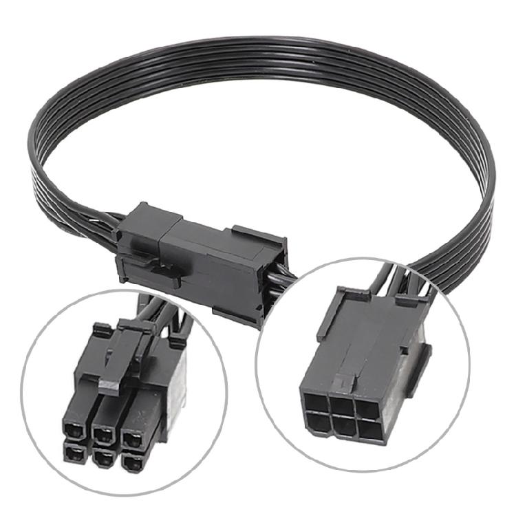 6Pin Extension Cable 6pin to 6pin PCIE Power Cable for Computer Graphics Cards 6Pins Power Extender