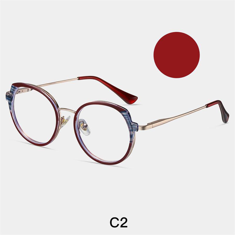 Retro Round Women s Glasses Frame Ultra-light And Comfortable Denmark Korean Design Glasse 2023 New