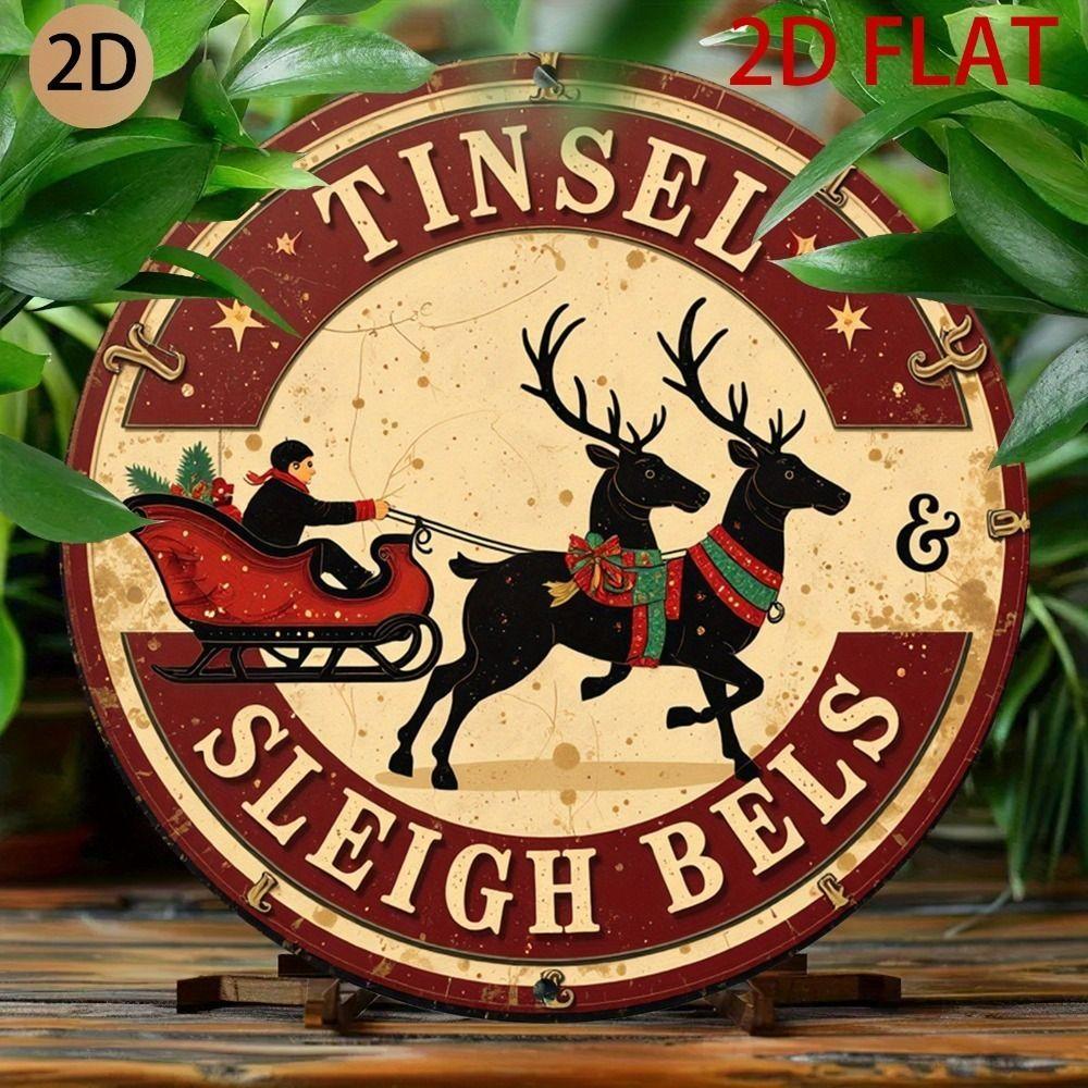 2D Flat Metal Wall Sign Decor