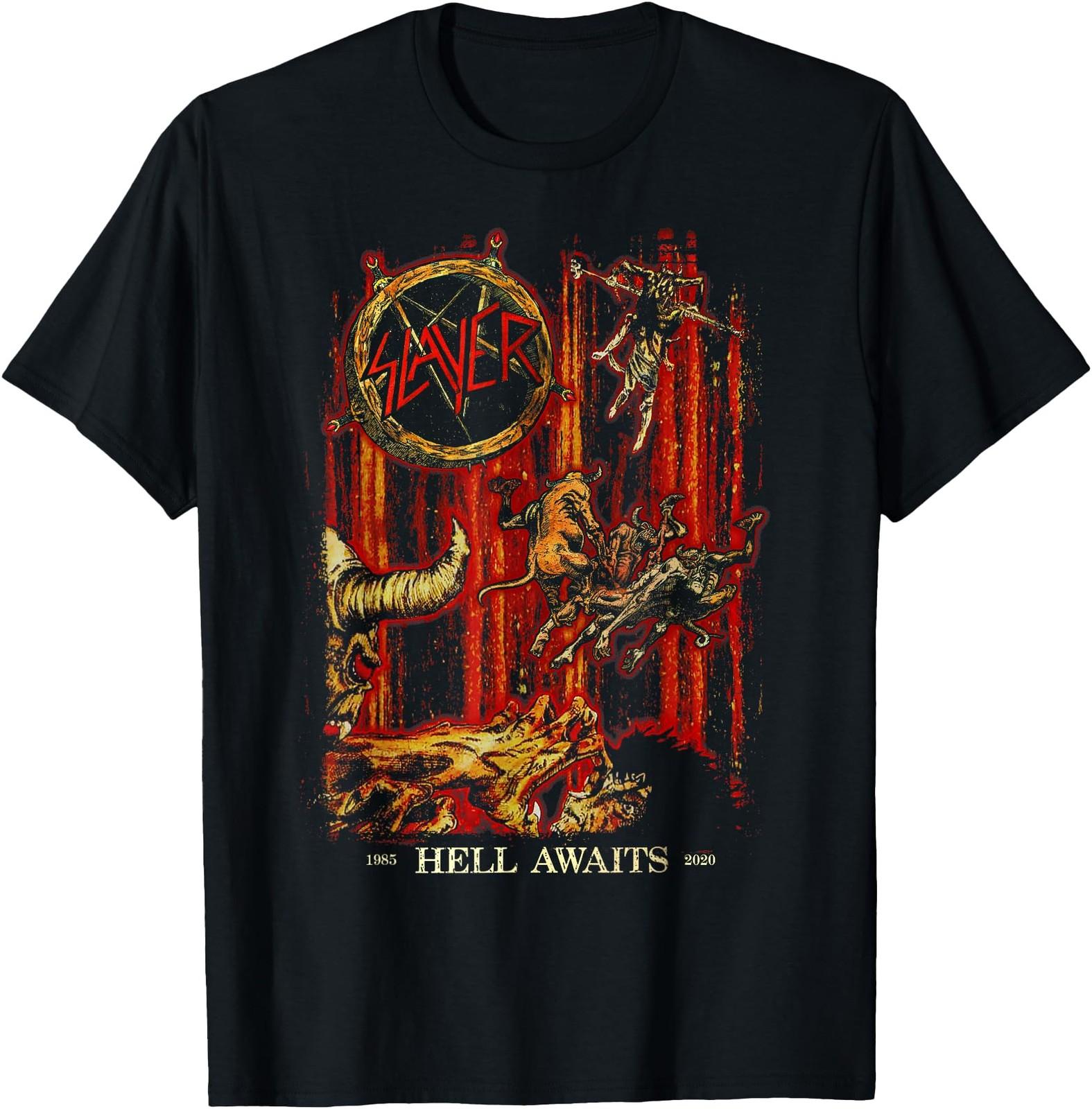 

Slayer Legend Heavy Metal T-Shirt, Hell Awaits Anniversary Shirt, Gift for Fans 5XL різнокольоровий