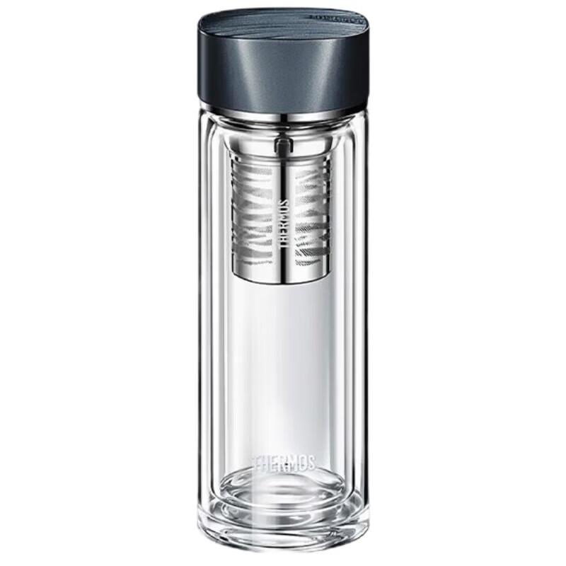 THERMOS Water Pattern Series Insulated Tea Mug with Titanium Lid