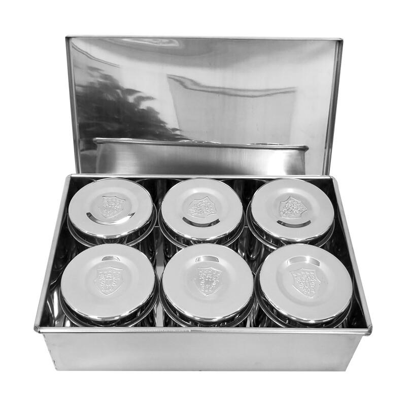 304 Stainless Steel Multi-Compartment Food Sample Retention Box Set