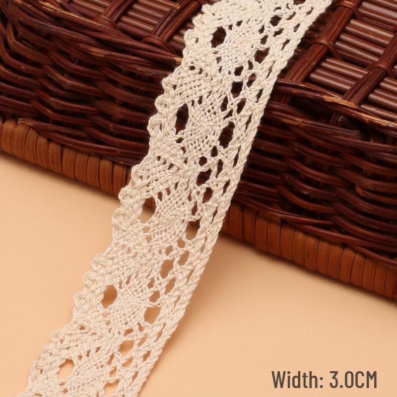 Cotton Knitted Lace Trim for DIY Crafts and Home Decor