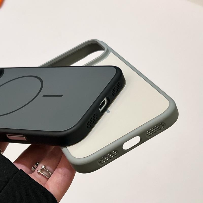 Big Window Liquid Silicone For Magsafe Phone Case For iPhone 17 Air 16 15 14 13 Pro Max Official Soft Protector Shockproof Cover