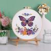Butterfly Floral Embroidery Kits Embroidery Set with Thread and Needle Embroidery Starter Kits Crosses Stitching Set