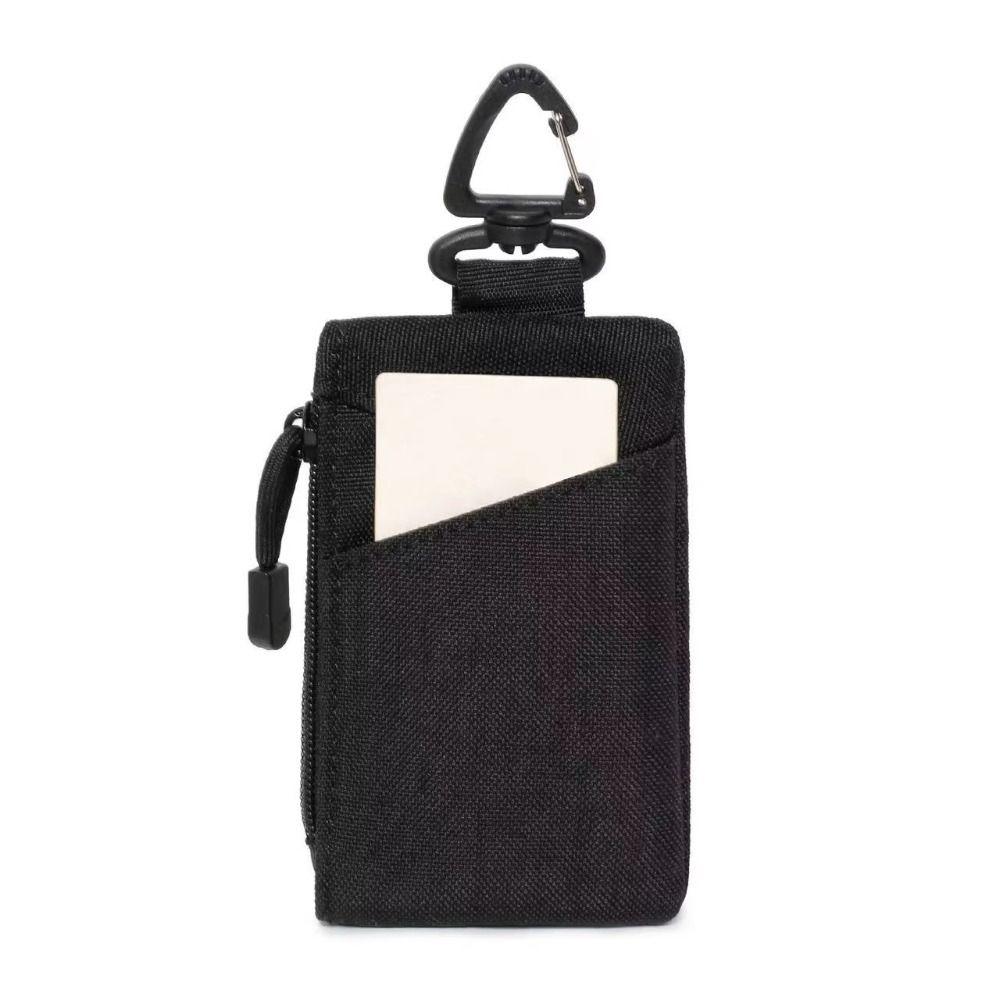 Small Bag Outdoor Camping Wallet Card Holder Organizer Storage Zipper Waist Pouch Oxford Cloth Waist Hanging Men Coin Purse