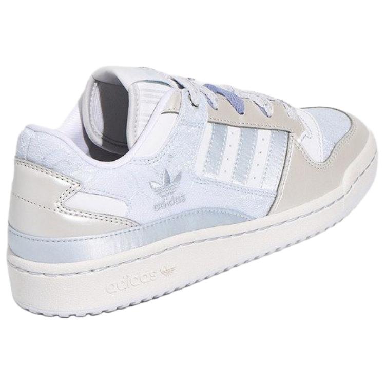 adidas Scarpe da Skateboard Originali FORUM Donna Basse Bianche Blu KZ7548