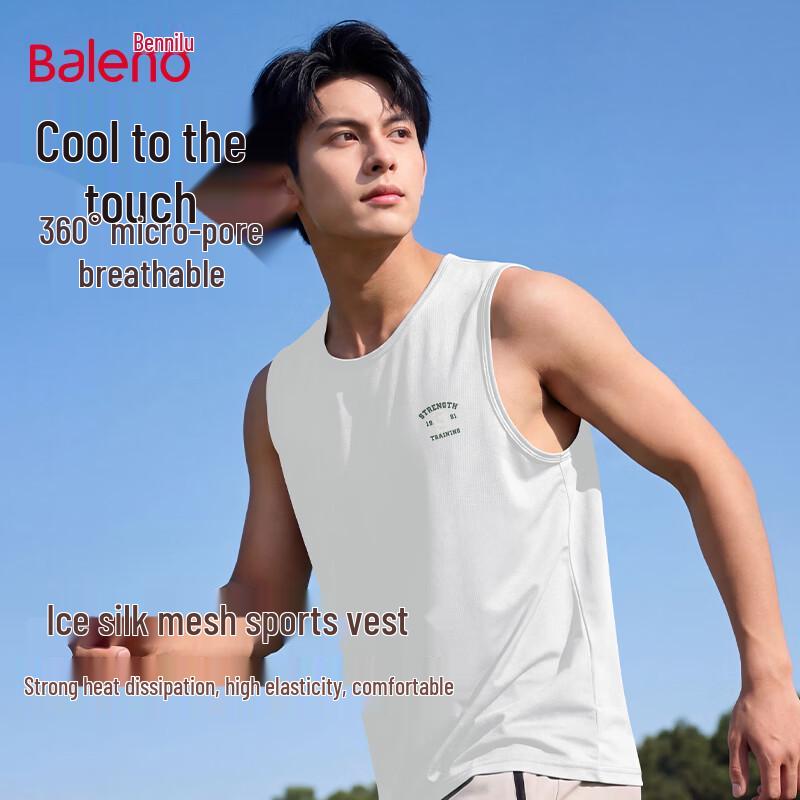 Baleno Men s Ice Silk Cooling Loose Fit Tank Top 4XL