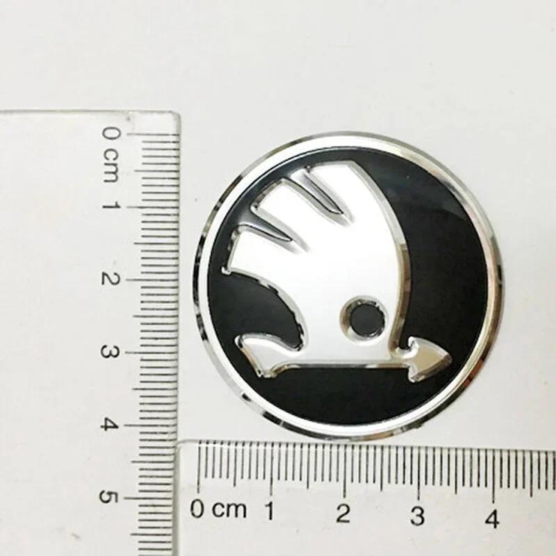 2025 Νέο Έμβλημα Τιμονιού Αυτοκινήτου 42mm από Κράμα Αλουμινίου για Skoda Octavia Rapid Spaceback Superb Rapid Fabia Αξεσουάρ Εσωτερικού Αυτοκινήτου