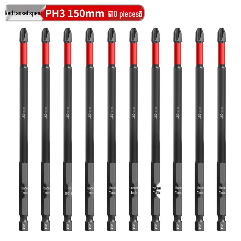 PH0 Tungsten Steel Phillips Bit: Magnetic, Impact Resistant, Non-Slip Screwdriver, Hex Shank for Electric Drill