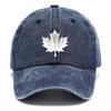 Pc Design Style Maple Leaf Printed Baseball Cap Washed Hats for Men Beach Hat for Women Breathable Caps Hot Selling Adjusta