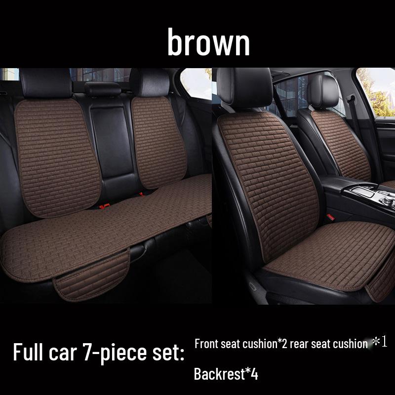 Cushion Linen Backrest Car Universal Nonslip Wearresistant Comfortable For All Seasons