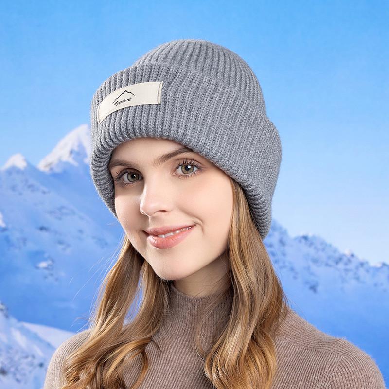 

Вязаный женский комплект шапка, перчатки, маска для лица и ветрозащитная накладка на шею для улицы Gray Hat