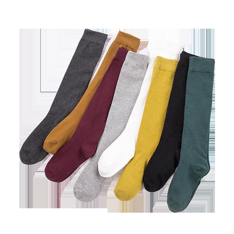 JK Korean Style Over-the-Knee Socks for Women – Spring/Autumn Mid-Calf, Japanese School Style, Slim-Fit.