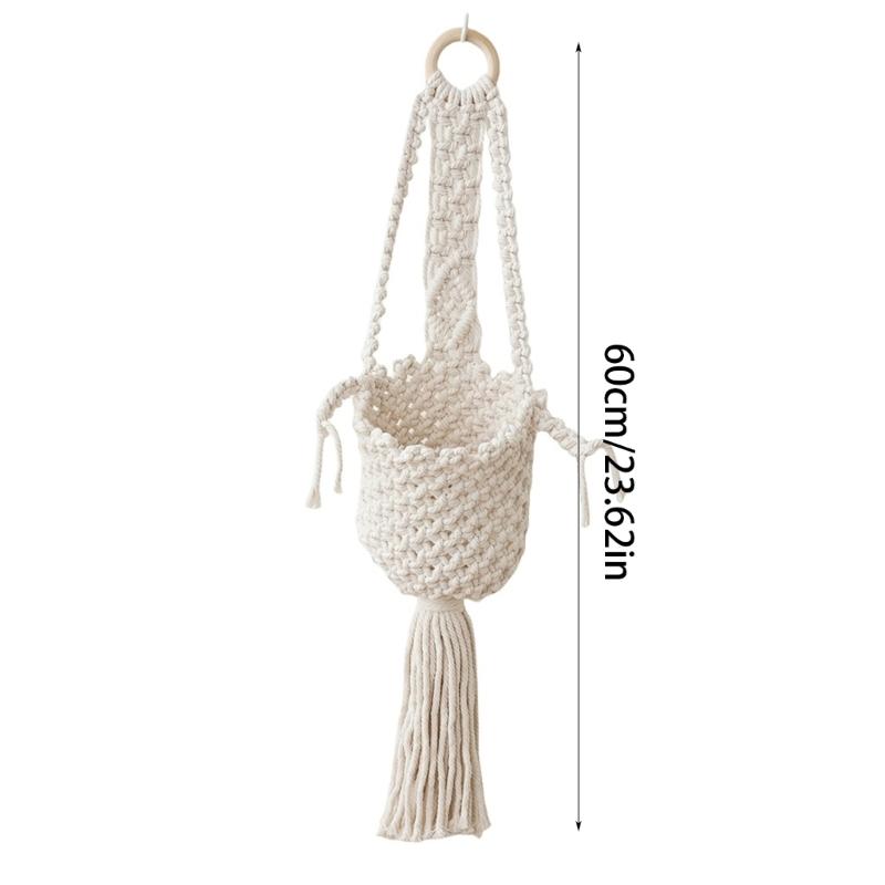 Plant Hanger Indoor Hanging Plant Basket Decorative Flowers Holder Stand for Indoor Outdoor Home Hanging Decorations