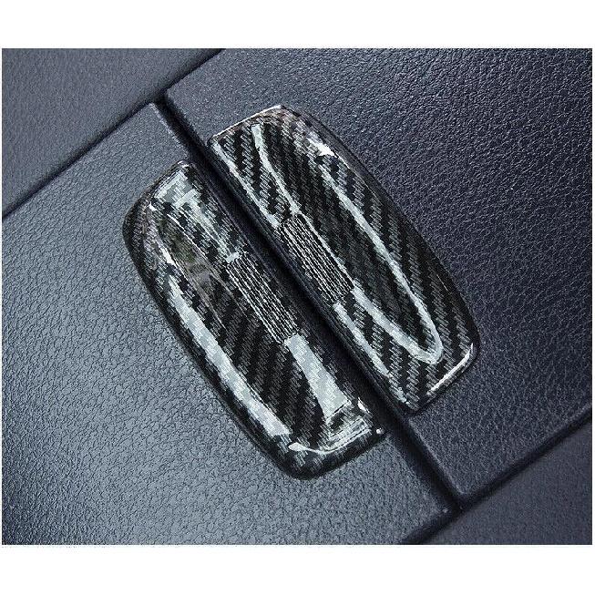 For Toyota Highlander 2014- ABS Carbon Fiber Armrest Box Handle Cover Trim