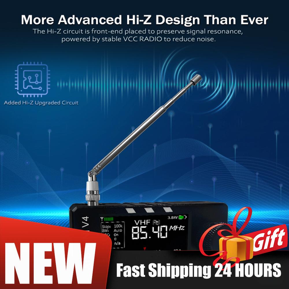 1.9inch IPS Screen SI4732 DSP Radio AM FM Receiver AMNVOLT V4 ATS MINI SI4732 ALL Band DSP Radio FM AM SSB LSB USB Receiver