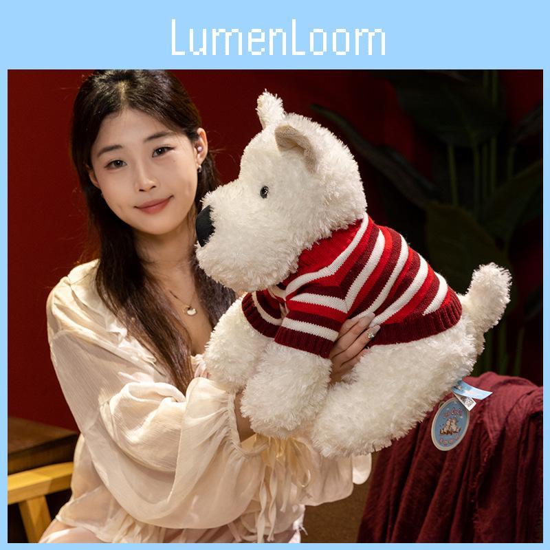 Highland White West Terrier Plush Toy With Soft Design For Home Decor Office