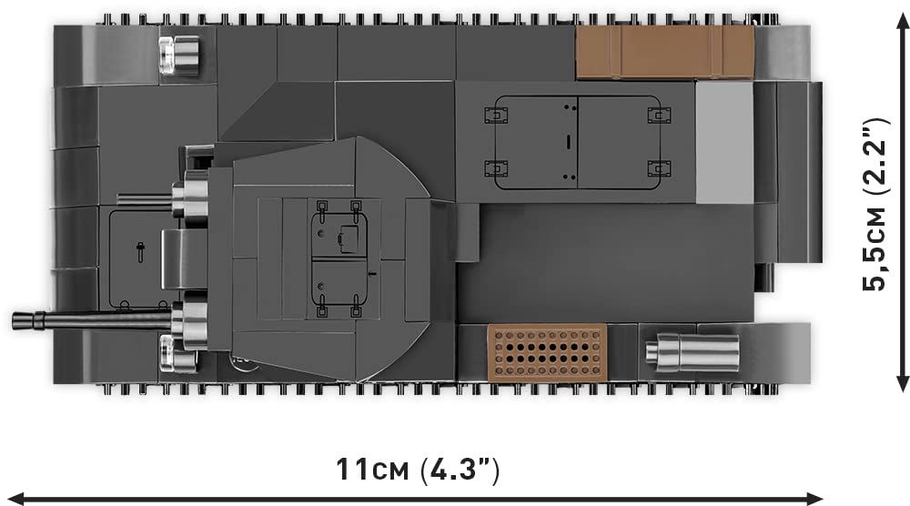 COBI Blocks German Tank Panzer PANZER II 250 Pieces IN Compatible with Lego AUSF.A 1/48 [MADE EU] #2718