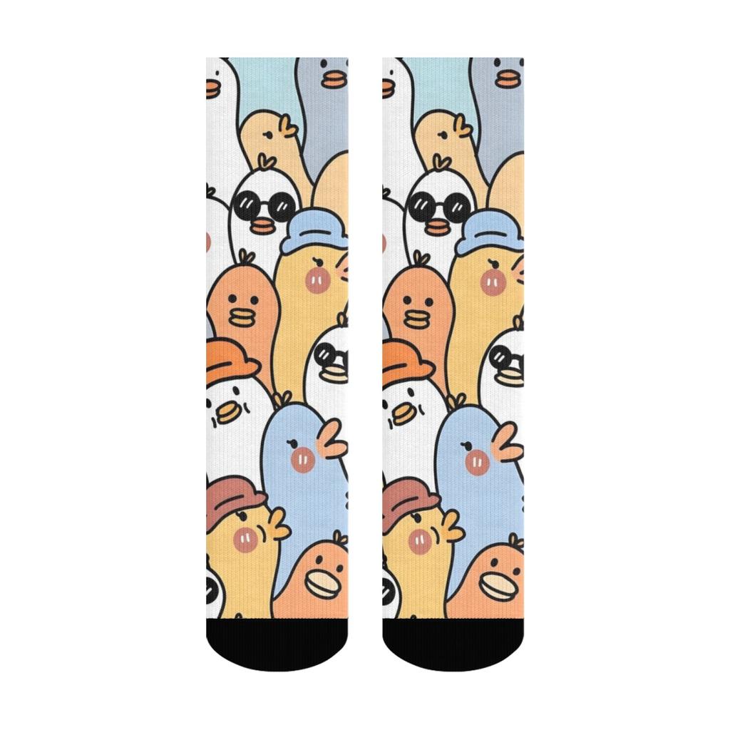 Harajuku cartoon duck cute socks novelty fun compression socks soft breathable unisex hip hop trend socks holiday party gifts