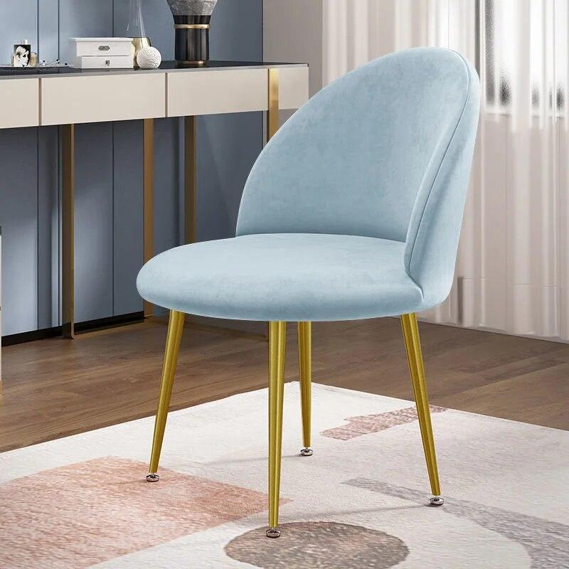 Velvet Fabric Shell Chari Cover Soft Comfortable Stretch Duckbill Shaped Backrest Seat Covers for Dining Room Home Seat Case 1PC