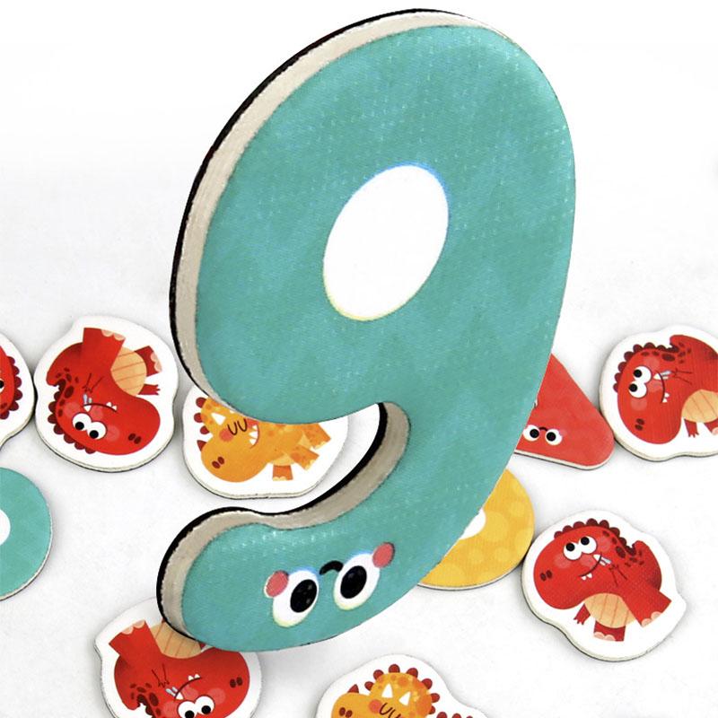 Children's Montessori Games Magnetic Dinosaur Arithmetic Book Math Addition Subtraction Decomposition Math Toys Educational Toys