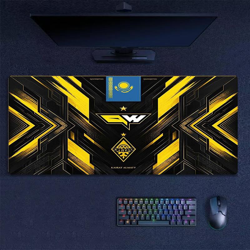Kairat Almaty Color Mouse Pad Large Gaming Table Cushion Non-slip Laptop Tablet Big Mousepad XXL Mat Mini PC Playmat With Lock edge