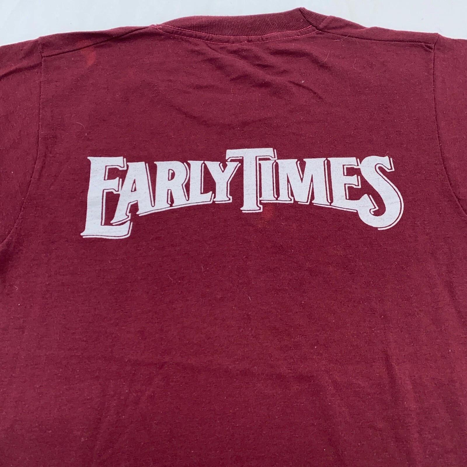 

vintage 90s EARLY TIMES KENTUCKY WHISKEY T-Shirt XS sazerak company soft M