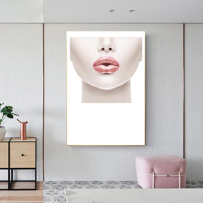 Nordic Modern Fashion Pink Flower Quote Picture Canvas Painting Wall Art Poster and Print Home Decor For Living Room Wall Design