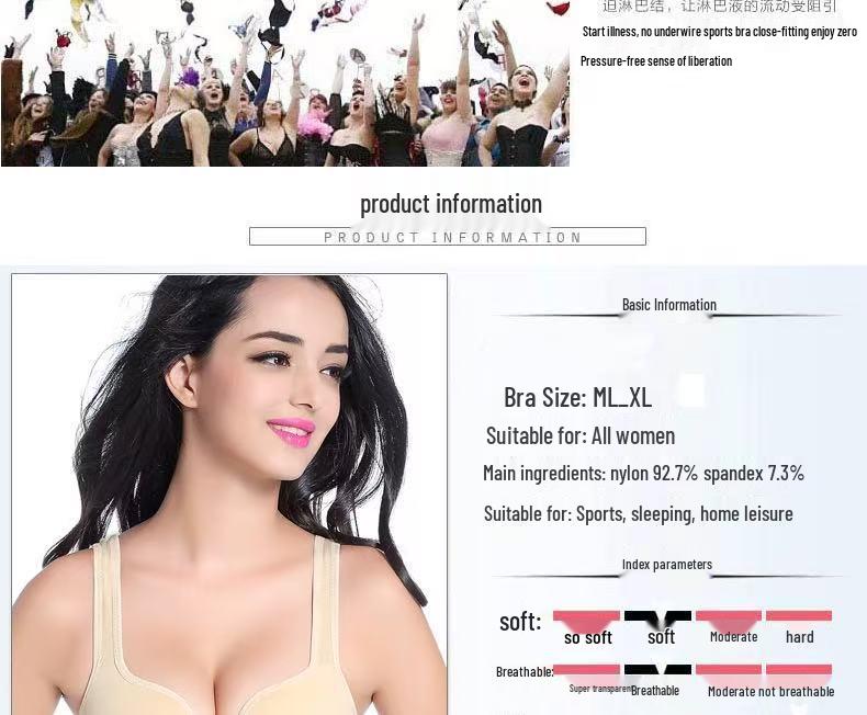 3D Seamless Push-Up Sports Bra for Women - Anti-Exposure Yoga Bra