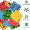 1000 Pezzi Biglietti Lotteria Colorati Strappabili Doppi Rotoli Biglietto d'Ingresso, Per Eventi, Gare, Premi in Classe, Carnevali
