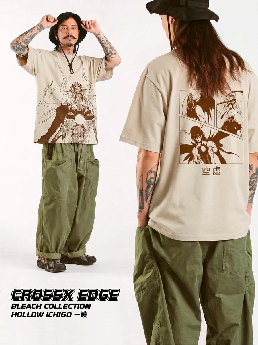 Black oversized T-shirt with print on the back S