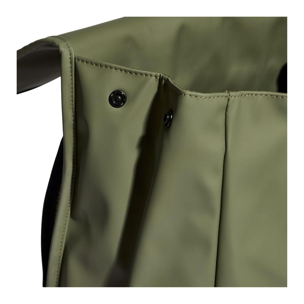 Adidas 22.6L Brand Logo Solid Color Minimalist Flap Sports Backpack PU Unisex Backpack Rock-Olive-Green IA7499