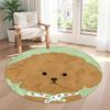 Dog Round Floor Mat Perfect for Living Rooms Dormitory Entryway Playrooms Antislip Round Carpet Anime Office Decor Perfect Gift for Friends Family