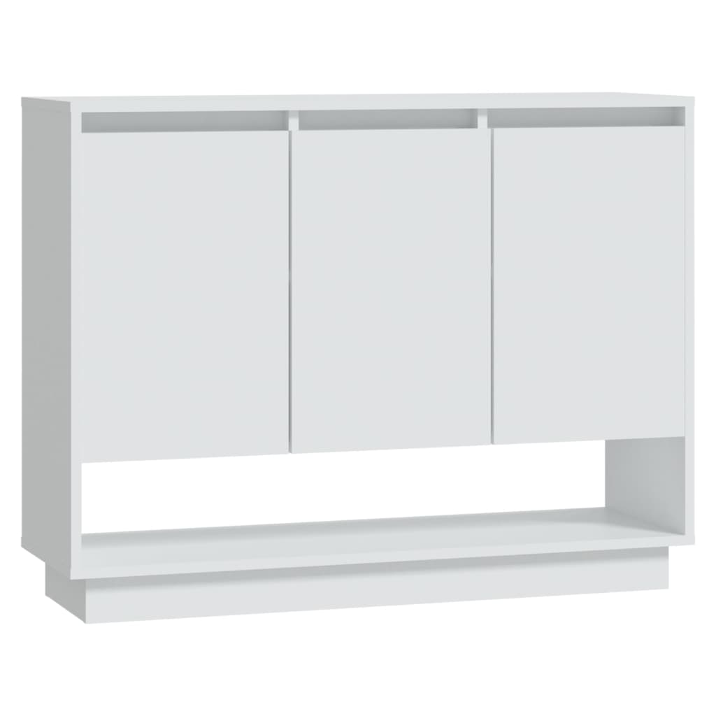Sideboard White 97 X 31 X 75 Cm Engineered Wood