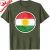 Kurdistan Flag Printed Unisex TShirt Contracted Design Graphic Tshirt Kurdish Men Women Daily Life Casual Cotton Short Sleeve